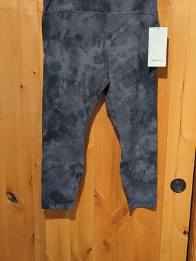Lululemon NWT Align High Rise Pant 25" Diamond Dye Pitch Gray Plus Size 16